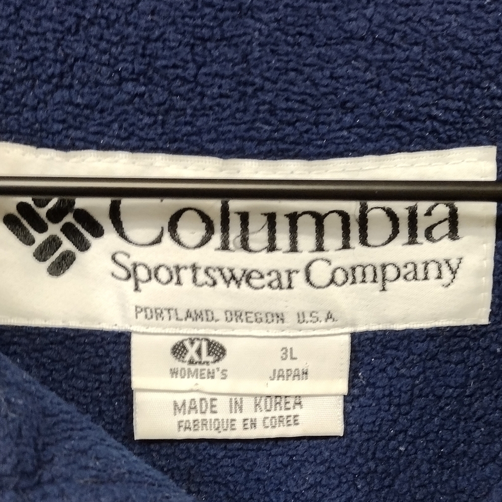Vintage Columbia Nylon Zipper Jacket Womens XL Blue Boho Retro 90s Y2K Outdoor - Picture 8 of 9